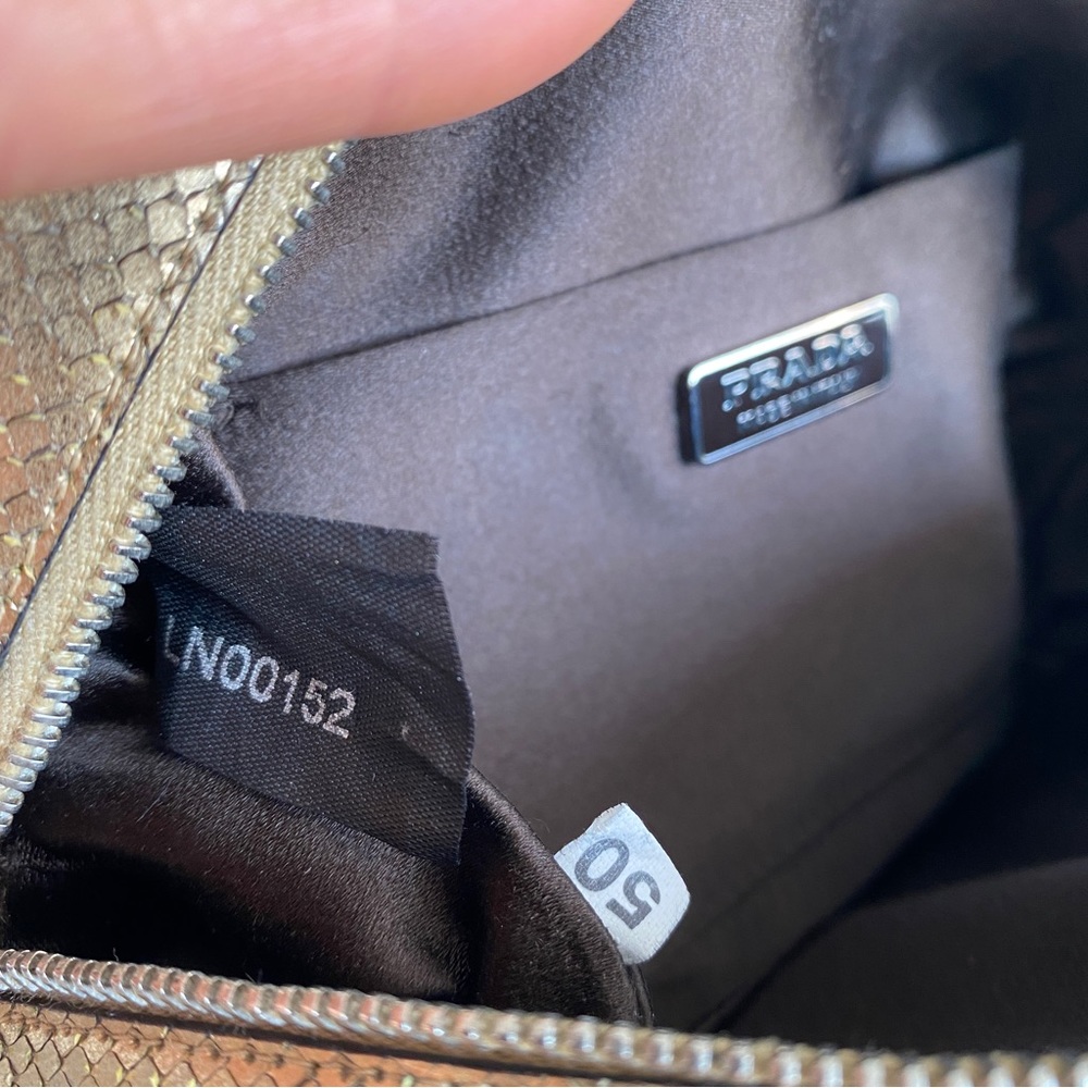 Prada gold Python mini bag - Picture 13 of 16
